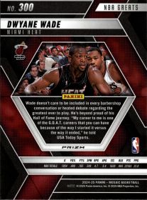 Dwyane Wade - Panini Mosaic NBA Greats 2024-25, Nr. 300 – Silver