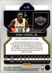 Kira Lewis Jr. - Panini Prizm Base Set 2021-22, Nr. 63