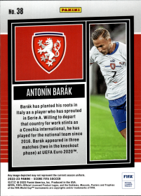 Antonín Barák - Panini Score FIFA Base Set 2022-23, Nr. 38