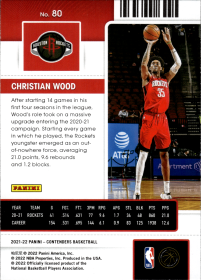 Christian Wood - Panini Contenders Season Ticket 2021-22, Nr. 80