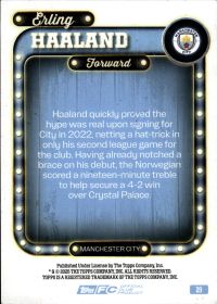 Erling Haaland - Topps Manchester City Team Set Base Set 2024-25, Nr. 23