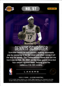 Dennis Schröder - Panini Illusions Base Set 2020-21, Nr. 57