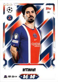 Vitinha - Topps Match Attax UEFA Club Competitions Base Set 2026-27, Nr. 341