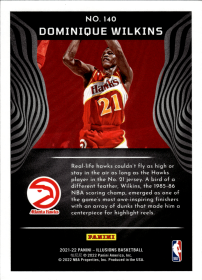 Dominique Wilkins - Panini Illusions Base Set 2021-22, Nr. 140