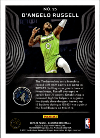 D'Angelo Russell - Panini Illusions Base Set 2021-22, Nr. 25