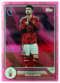 Neco Williams - Topps Flagship Premier League Base Set 2026-27, Nr. 221 – Pink Voltage Parallel