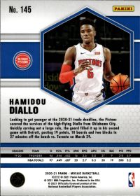Hamidou Diallo - Panini Mosaic Base Set 2020-21, Nr. 145
