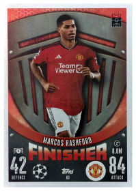 Marcus Rashford - Topps Match Attax UEFA Club Competitions Finisher 2023-24, Nr. 63