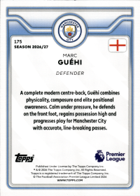 Marc Guéhi - Topps Flagship Premier League Base Set 2026-27, Nr. 175