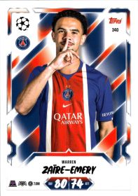 Warren Zaïre-Emery - Topps Match Attax UEFA Club Competitions Base Set 2026-27, Nr. 340