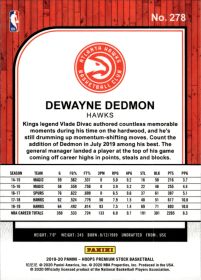 Dewayne Dedmon - Panini Hoops Premium Stock Base Set 2019-20, Nr. 278