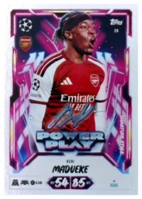 Noni Madueke - Topps Match Attax UEFA Club Competitions Power Play Signature Style 2026-27, Nr. 24