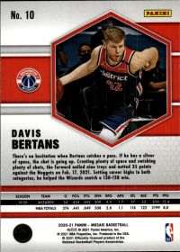 Davis Bertans - Panini Mosaic Base Set 2020-21, Nr. 10