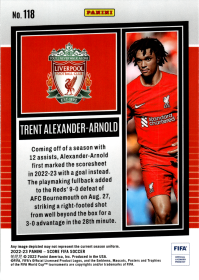 Trent Alexander-Arnold - Panini Score FIFA Base Set 2022-23, Nr. 118