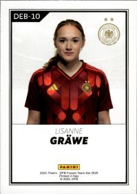 Lisanne Gräwe - Panini DFB-Frauen Team-Set National Debut 2025, Nr. DEB-10 – Insert