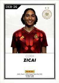 Cora Zicai - Panini DFB-Frauen Team-Set National Debut 2025, Nr. DEB-26 – Insert