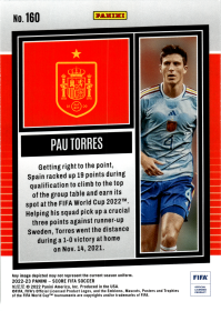 Pau Torres - Panini Score FIFA Base Set 2022-23, Nr. 160