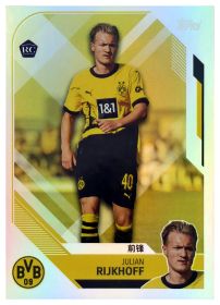 Julian Rijkhoff - Topps Borussia Dortmund Team Set China Edition Base Set 2023-24, Nr. BVBC-24 – Rookie Card