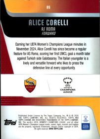 Alice Corelli - Topps Chrome UEFA Women's Champions League Base Set 2025-26, Nr. 85