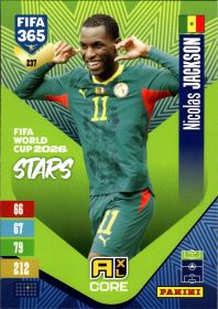 Nicolas Jackson - Panini Adrenalyn XL FIFA 365 FIFA World Cup 2026 Stars 2026-27, Nr. 237