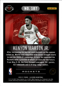 Kenyon Martin Jr. - Panini Illusions Base Set 2020-21, Nr. 187 – Rookie Card