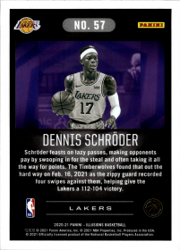Dennis Schröder - Panini Illusions Base Set 2020-21, Nr. 57