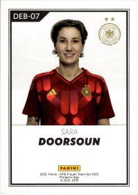 Sara Doorsoun - Panini DFB-Frauen Team-Set National Debut 2025, Nr. DEB-07 – Insert