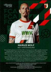 Marius Wolf - Ultimate Dropz FC Augsburg Base Set 2025-26