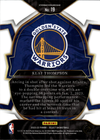 Klay Thompson - Panini Select Concourse 2022-23, Nr. 19