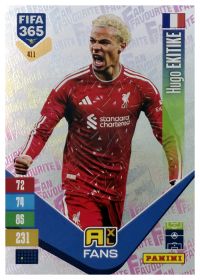 Hugo Ekitike - Panini Adrenalyn XL FIFA 365 Fan Favourites 2026-27, Nr. 411 – Insert