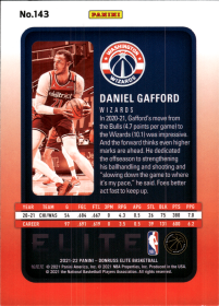 Daniel Gafford - Panini Donruss Elite Base Set 2021-22, Nr. 143