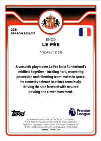 Enzo Le Fée - Topps Flagship Premier League Base Set 2026-27, Nr. 238