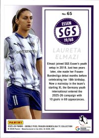 Laureta Elmazi - Panini Frauen-Bundesliga TC Collection Base Set 2025-26, Nr. 65