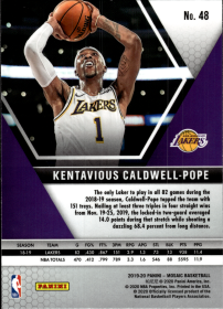 Kentavious Caldwell-Pope - Panini Mosaic Base Set 2019-20, Nr. 48