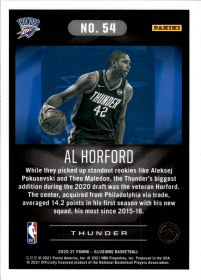 Al Horford - Panini Illusions Base Set 2020-21, Nr. 54