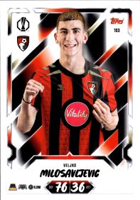 Veljko Milosavljevic - Topps Match Attax UEFA Club Competitions Base Set 2026-27, Nr. 103