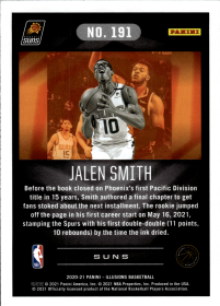 Jalen Smith - Panini Illusions Base Set 2020-21, Nr. 191 – Rookie Card