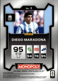 Diego Maradona - Panini Prizm Monopoly FIFA World Cup Base Set 2026, Nr. 3
