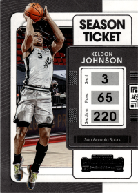 Keldon Johnson - Panini Contenders Season Ticket 2021-22, Nr. 1
