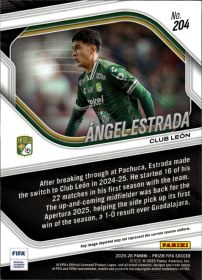 Ángel Estrada - Panini Prizm FIFA Base Set 2025-26, Nr. 204 – Rookie Card