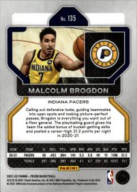 Malcolm Brogdon - Panini Prizm Base Set 2021-22, Nr. 135