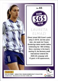 Laureta Elmazi - Panini Frauen-Bundesliga TC Collection Base Set 2025-26, Nr. 65