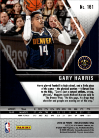 Gary Harris - Panini Mosaic Base Set 2019-20, Nr. 161