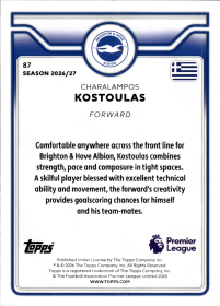 Charalampos Kostoulas - Topps Flagship Premier League Base Set 2026-27, Nr. 87