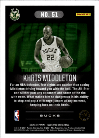 Khris Middleton - Panini Illusions Base Set 2020-21, Nr. 51