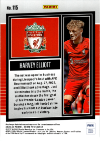 Harvey Elliott - Panini Score FIFA Base Set 2022-23, Nr. 115
