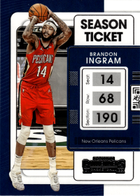 Brandon Ingram - Panini Contenders Season Ticket 2021-22, Nr. 45