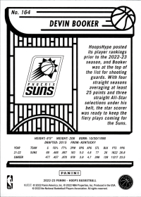 Devin Booker - Panini Hoops Base Set 2022-23, Nr. 164