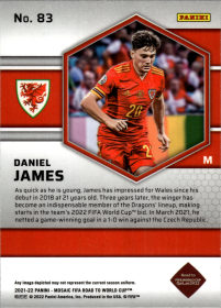 Daniel James - Panini Mosaic FIFA Road to World Cup Base Set 2021-22, Nr. 83