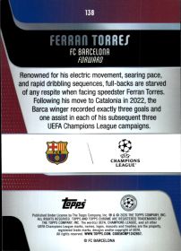 Ferran Torres - Topps Chrome UEFA Club Competitions Base Set 2025-26, Nr. 138